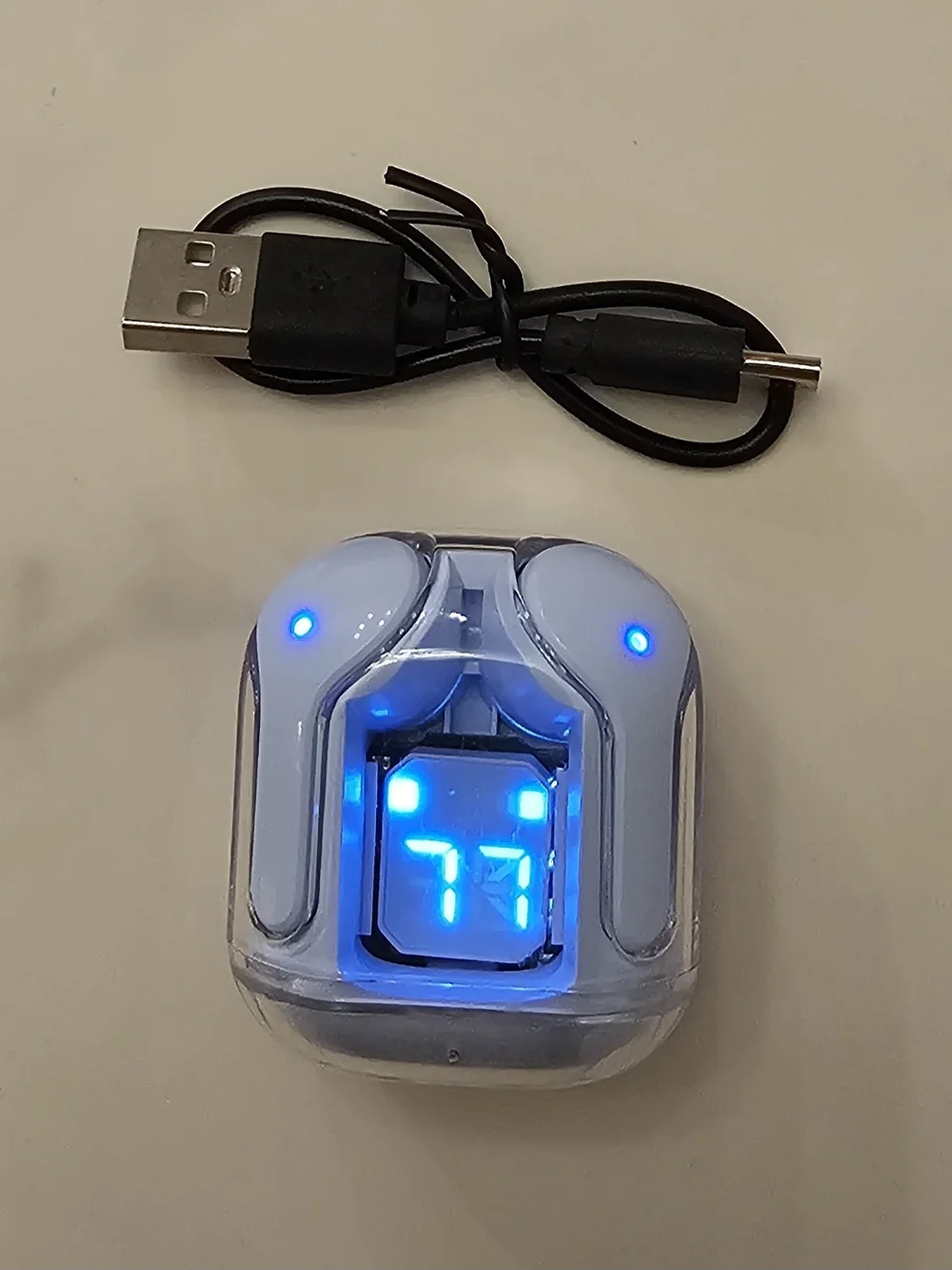 New Wireless Earbuds  - Light Blue